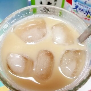 アイス☆グリーンオレンジカフェオレ♪